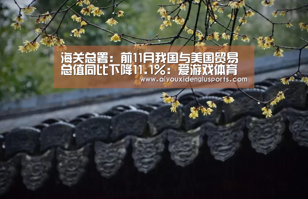 海关总署:前11月我国与美国贸易总值同比下降11.1%:爱游戏体育(图1) 爱游戏APP